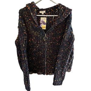 Chunky Knit Zip Up Sweater